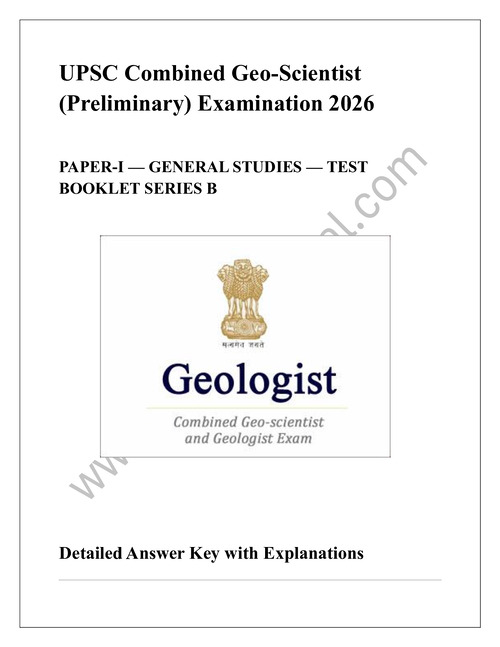 UPSC GEO SCIENTIST 2026 EXPLANATION